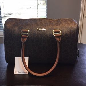 Calvin Klein brown hand bag